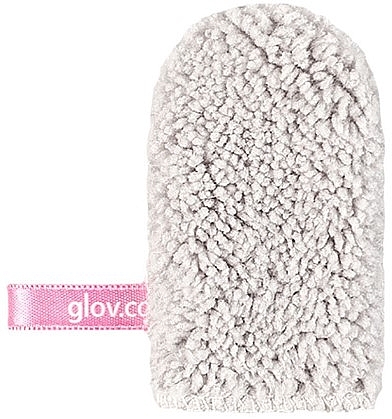 Mini-Handschuh zum Abschminken hellgrau - Glov Quick Treat Makeup Remover Silver Stone — Bild N1