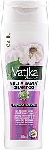Düfte, Parfümerie und Kosmetik Multivitamin-Shampoo gegen Haarausfall mit Knoblauchextrakt - Dabur Vatika Garlic Multivitamin+ Shampoo Repair & Restore