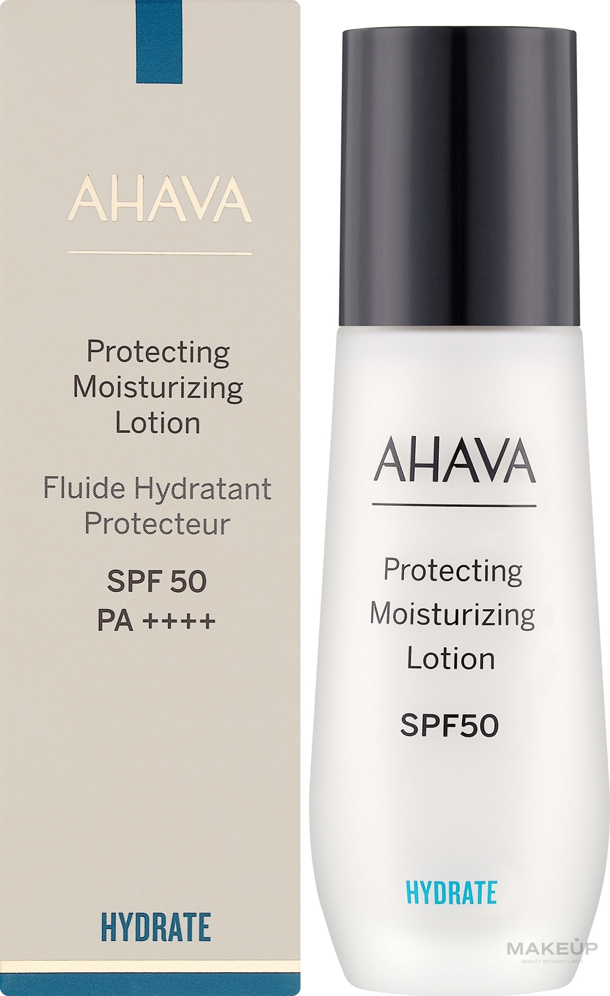 Feuchtigkeitsspendende Gesichtslotion SPF 50 - Ahava Time To Hydrate Protecting Moisturizing Lotion — Bild 50 ml