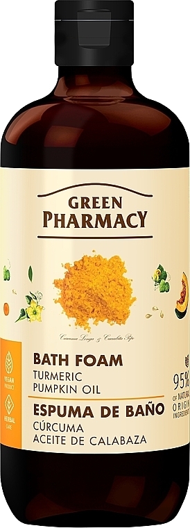 Badeschaum mit Kurkuma und Kürbiskernöl - Green Pharmacy — Bild N1