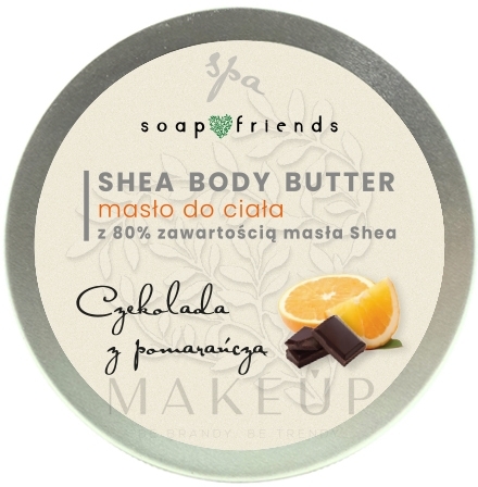 Körperbutter mit 80% Sheabutter Schokolade mit Orange - Soap&Friends Chocolate With Orange Shea Body Butter — Bild 50 ml
