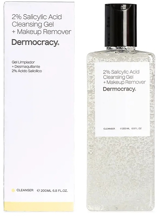 Waschgel - Dermocracy 2% Salicylic Acid Cleansing Gel + Make-Up Remover — Bild N1