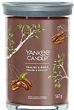 Düfte, Parfümerie und Kosmetik Duftkerze im Glas Praline & Birch mit 2 Dochten - Yankee Candle Singnature