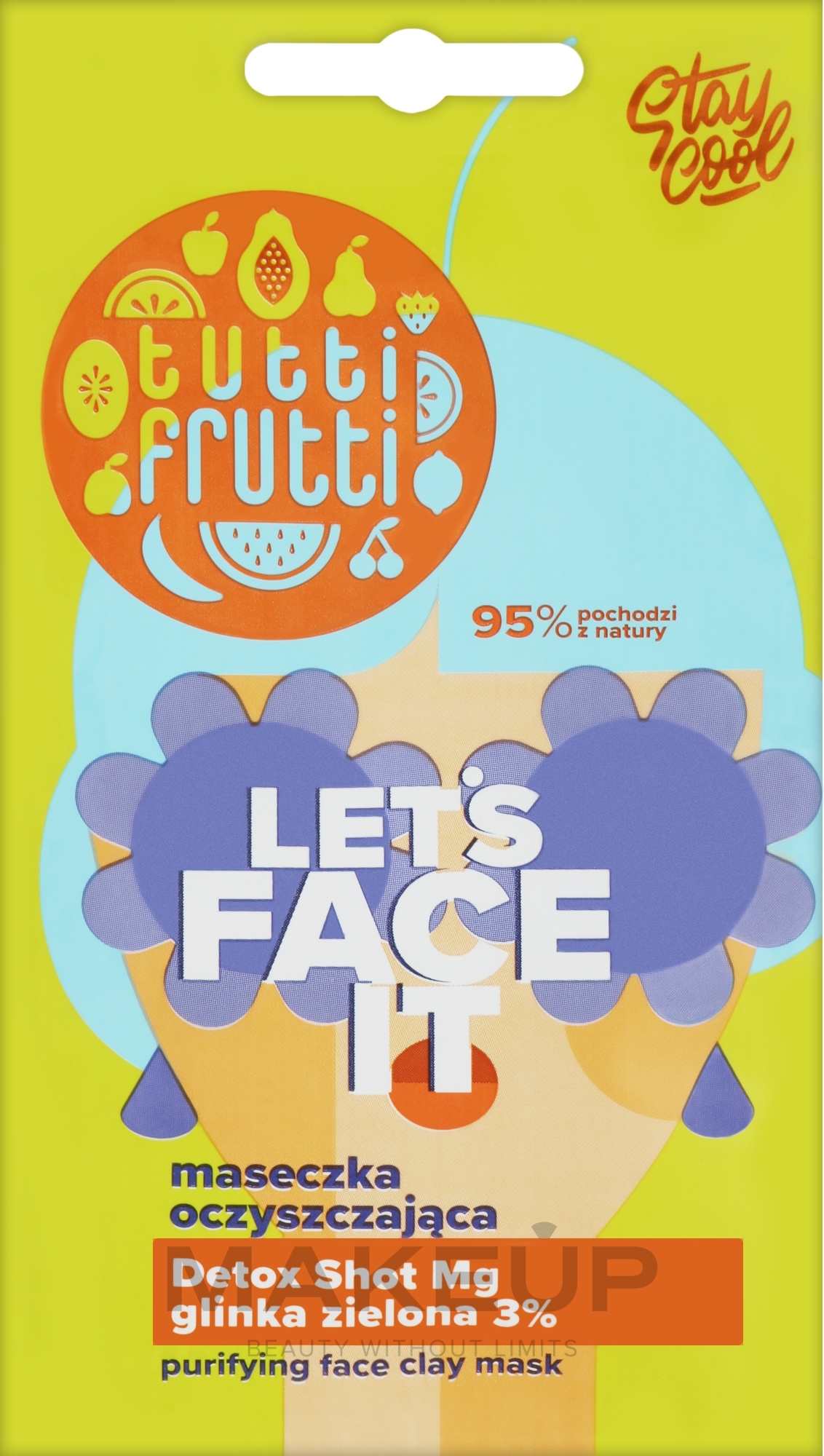 Reinigungsmaske mit grüner Tonerde - Farmona Tutti Frutti Let`s Face It Purifying Face Clay Mask  — Bild 7 g