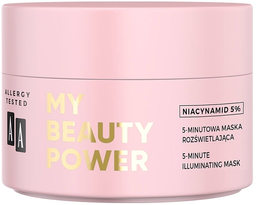 Aufhellende 5-Minuten-Gesichtsmaske mit Niacinamid und Vitamin C - AA My Beauty Power Illuminating Mask — Bild N4