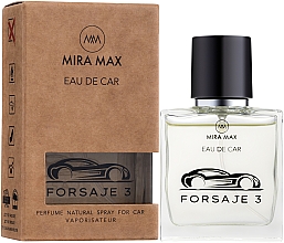 Düfte, Parfümerie und Kosmetik Auto-Lufterfrischer - Mira Max Eau De Car Forsaje 3 Perfume Natural Spray For Car Vaporisateur