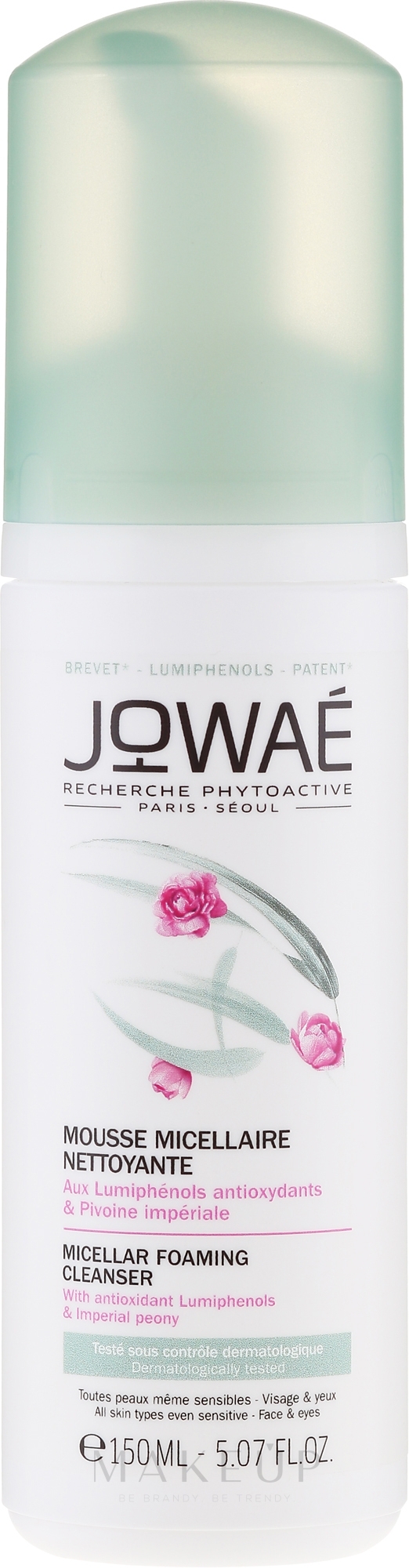 Mizellen-Waschschaum mit antioxidativen Lumiphenolen und Pfingstrose - Jowae Micellar Foaming Cleanser — Bild 150 ml