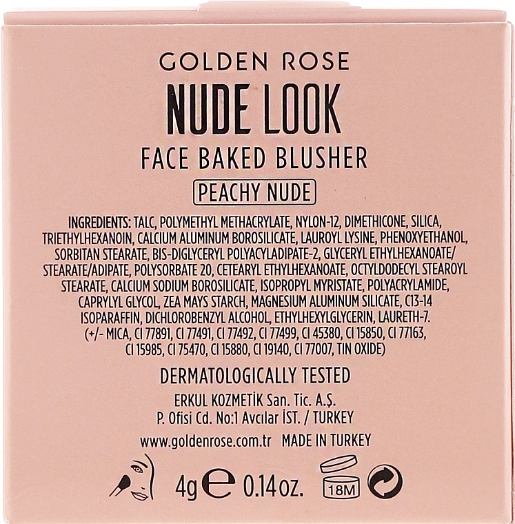 Gebackenes Gesichtsrouge - Golden Rose Nude Look Face Baked Blusher — Foto N3