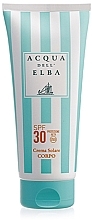 Düfte, Parfümerie und Kosmetik Schützende Körpercreme - Acqua Dell Elba Body Sun Cream SPF 30