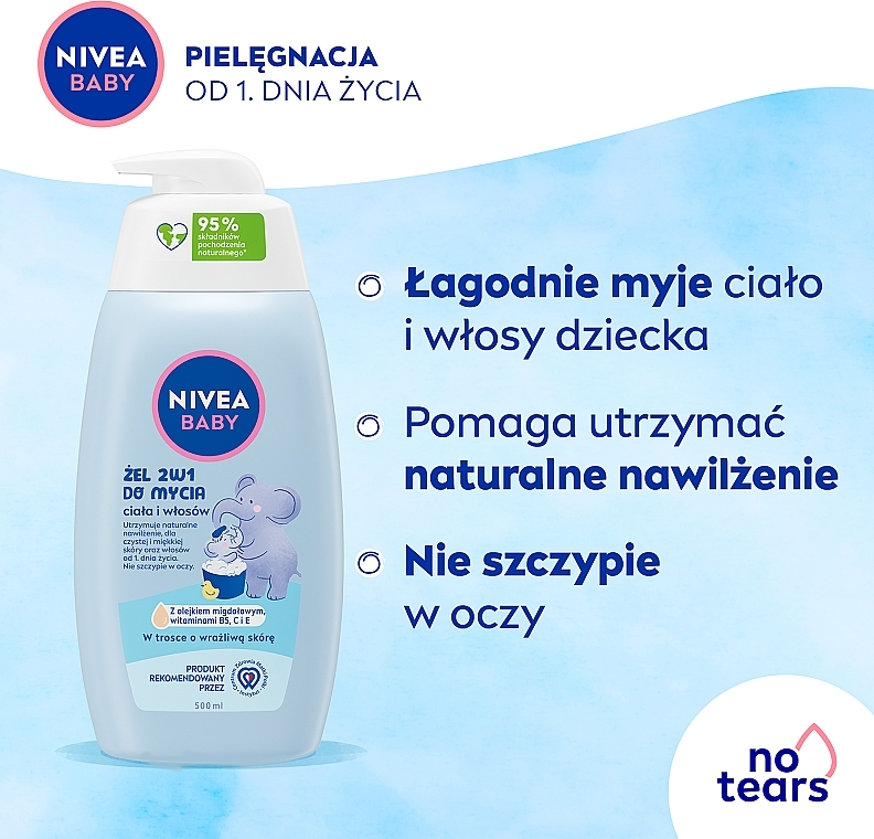 Duschgel für Babys 500 ml mit Pumpe - Nivea Baby — Bild N3