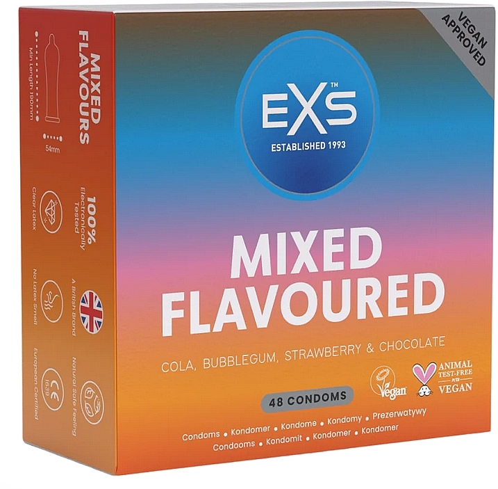 Kondomen - EXS Mixed Flavour Condoms  — Bild N1