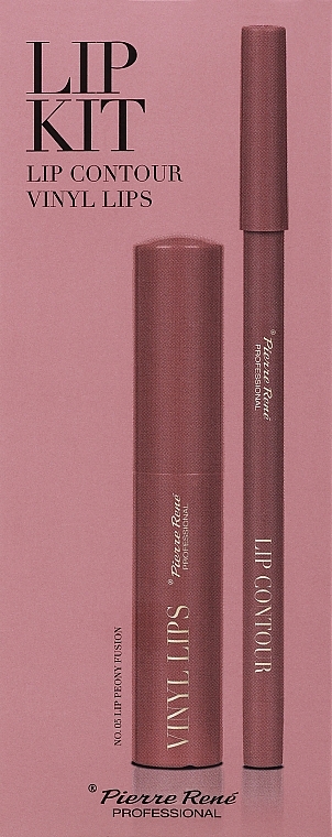 Lippen-Make-up-Set - Pierre Rene Lip Kit (Lippenkonturenstift 1.4g + Lippenstift 8ml)  — Bild N2
