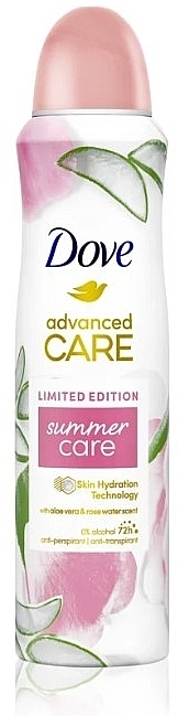 Deospray Antitranspirant - Dove Advanced Care Summer Care Limited Edition — Bild N1