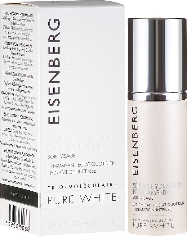 Feuchtigkeitsspendendes Gesichtsserum mit Hyaluronsäure - Eisenberg Pure White Essential Moisturising Serum — Bild N1