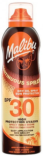 Sonnenschützendes trockenes Körperöl-Spray SPF 30 - Malibu Continuous Dry Oil Spray SPF 30 — Bild N1