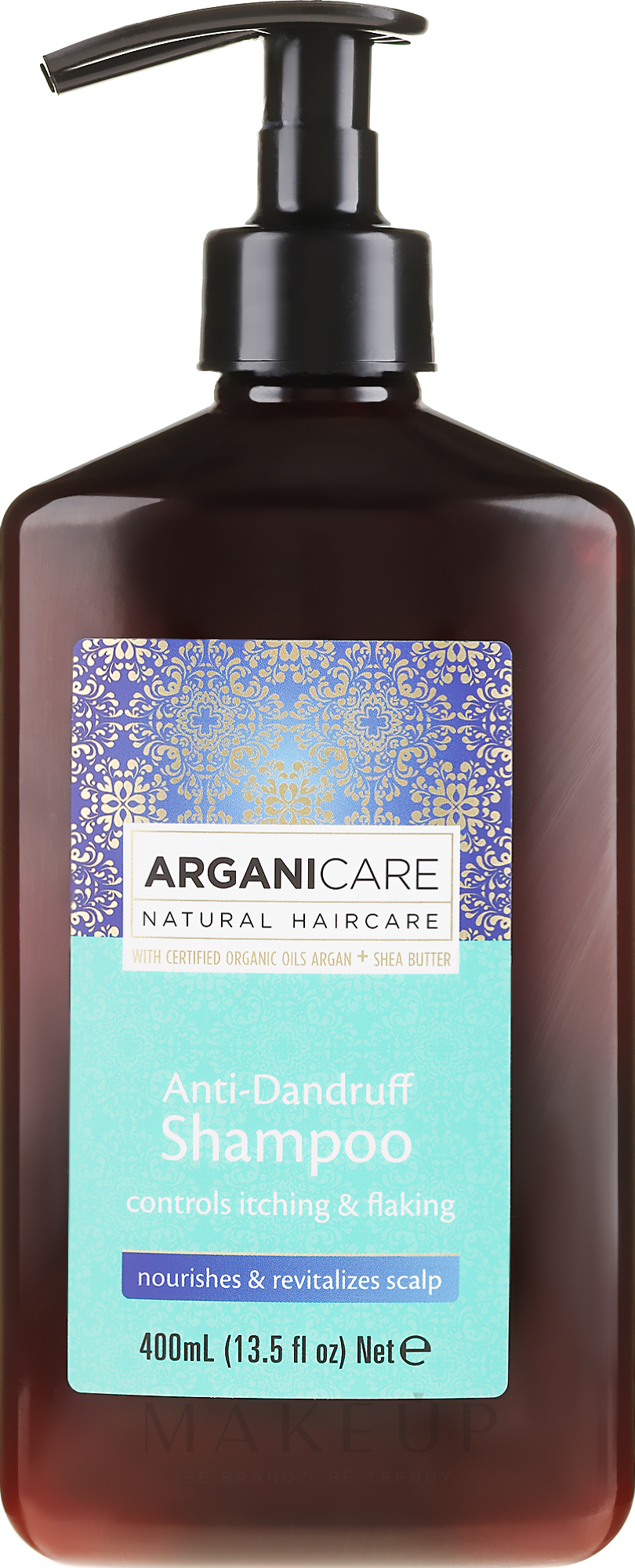 Anti-Schuppen Shampoo mit Sheabutter und Arganöl - Arganicare Shea Butter Anti-Dandruff Shampoo — Foto 400 ml
