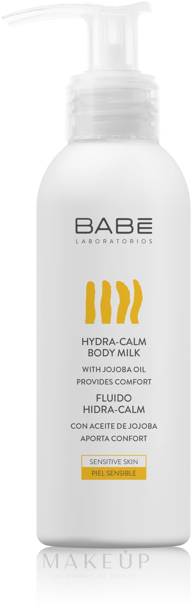 Feuchtigkeitsspendende Körpermilch mit Jojobaöl - Babe Laboratorios Hydra-Calm Body Milk Travel Size — Bild 100 ml