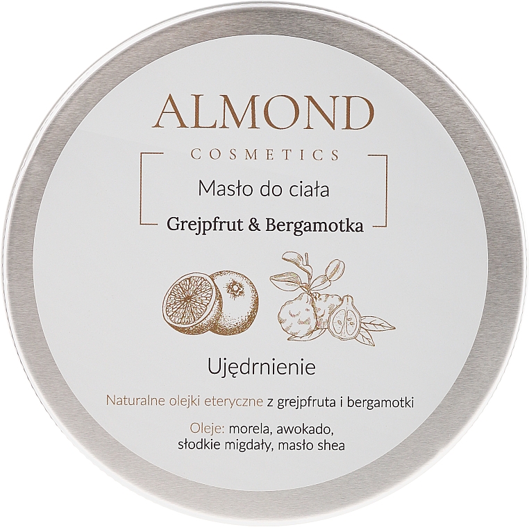 Körperbutter mit Grapefruit und Bergamotte - Almond Cosmetics Grapefruit & Bergamot Body Butter — Bild N1