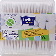 Düfte, Parfümerie und Kosmetik Papier-Wattestäbchen 100 St. - Bella Cotton With Paper Stick