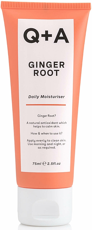 Feuchtigkeitsspendende Gesichtscreme mit Ingwerwurzel - Q+A Ginger Root Daily Moisturiser — Bild N1