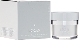 Düfte, Parfümerie und Kosmetik Beruhigende Augen- und Gesichtsmaske - LOOkX O2 Relax Eye & Face Mask
