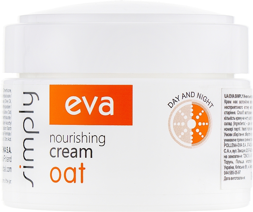 Pflegende Gesichtscreme mit Haferextrakt - Eva Simply Oat Cream  — Bild N1
