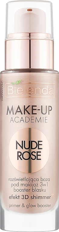 3in1 Leuchtende Make-up-Basis - Bielenda Make-Up Academie Nude Rose — Bild N1