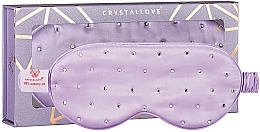 Düfte, Parfümerie und Kosmetik Schlafmaske aus Seide lila - Crystallove Silk Blindfold With Crystals Lilac