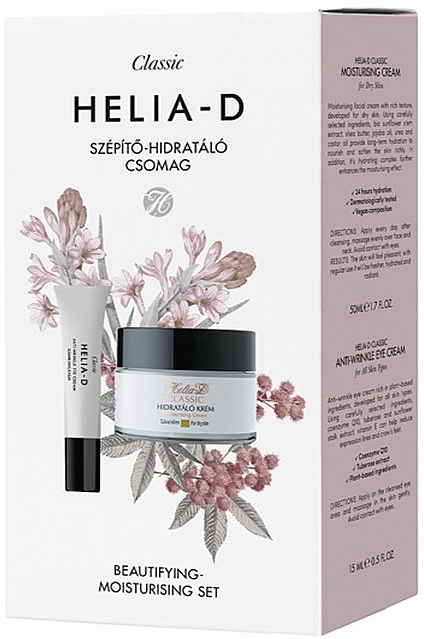 Gesichtspflegeset - Helia-D Classic Beautifying-MoisturiSing Set (Gesichtscreme 50ml + Augencreme 15ml) — Bild N1