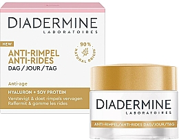 Düfte, Parfümerie und Kosmetik Pflegende Anti-Falten Tagescreme mit Hyaluronsäure und Sojaprotein - Diadermine Anti-Wrinkle Day Cream