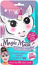 Düfte, Parfümerie und Kosmetik Tuchmaske Cute Unicorn - Eveline Cosmetics Magic Mask Cute Unicorn