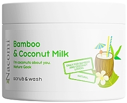 Schaumkörperpeeling mit Bambus- und Kokosmilchduft - Nacomi Bamboo And Coconut Milk Scrub & Wash  — Bild N1