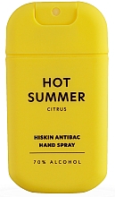 Düfte, Parfümerie und Kosmetik Antibakterielles Handspray mit Zitrusfrüchten - HiSkin Antibac Hand Spray Hot Summer