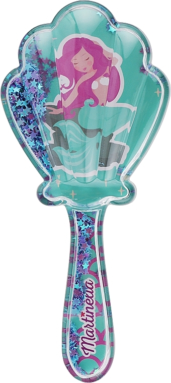 Haarbürste Let's Be Mermaids, blau - Martinelia Shell Hair Brush — Bild N2