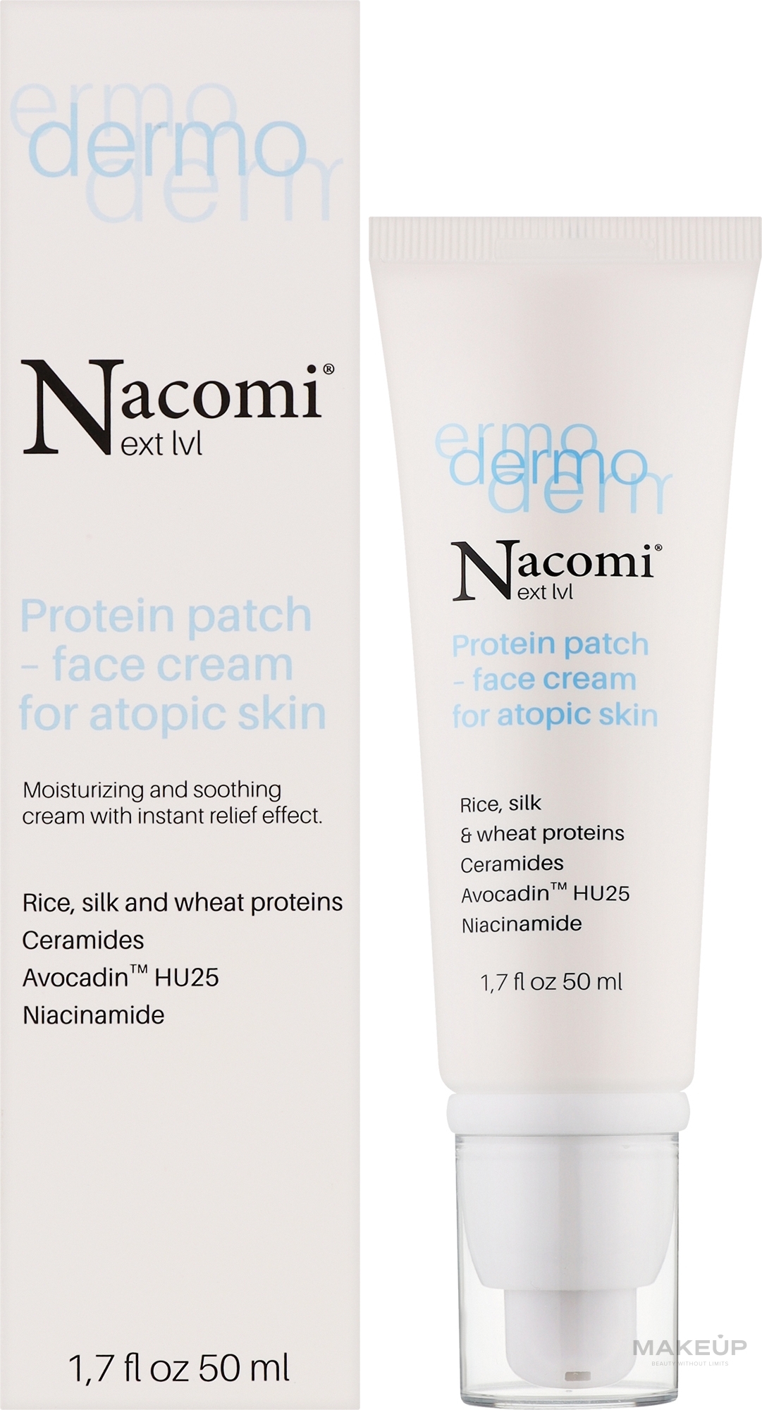 Gesichtscreme - Nacomi Protein Patch Face Cream Atopic Skin — Bild 50 ml