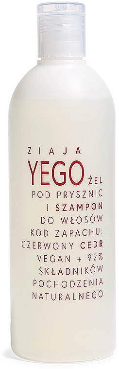 Shampoo-Duschgel für Männer Rote Zeder - Ziaja Yego Shower Gel & Shampoo — Bild N1