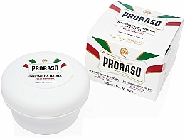 Düfte, Parfümerie und Kosmetik Rasierseife mit Haferflockenextrakt und grünem Tee für sensible Haut - Proraso White Shaving Soap