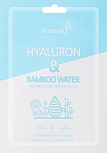 Pflegende Gesichtsmaske mit Hyaluronsäure	 - Beaumiq Hyaluron & Bamboo Water — Bild N1