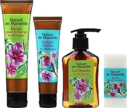 Körperpflegeset Mango und Sommerbrise - Nature de Marseille (Körperbalsam 150ml + Handcreme 60ml + Duschgel 100ml + Seife 90g) — Bild N2