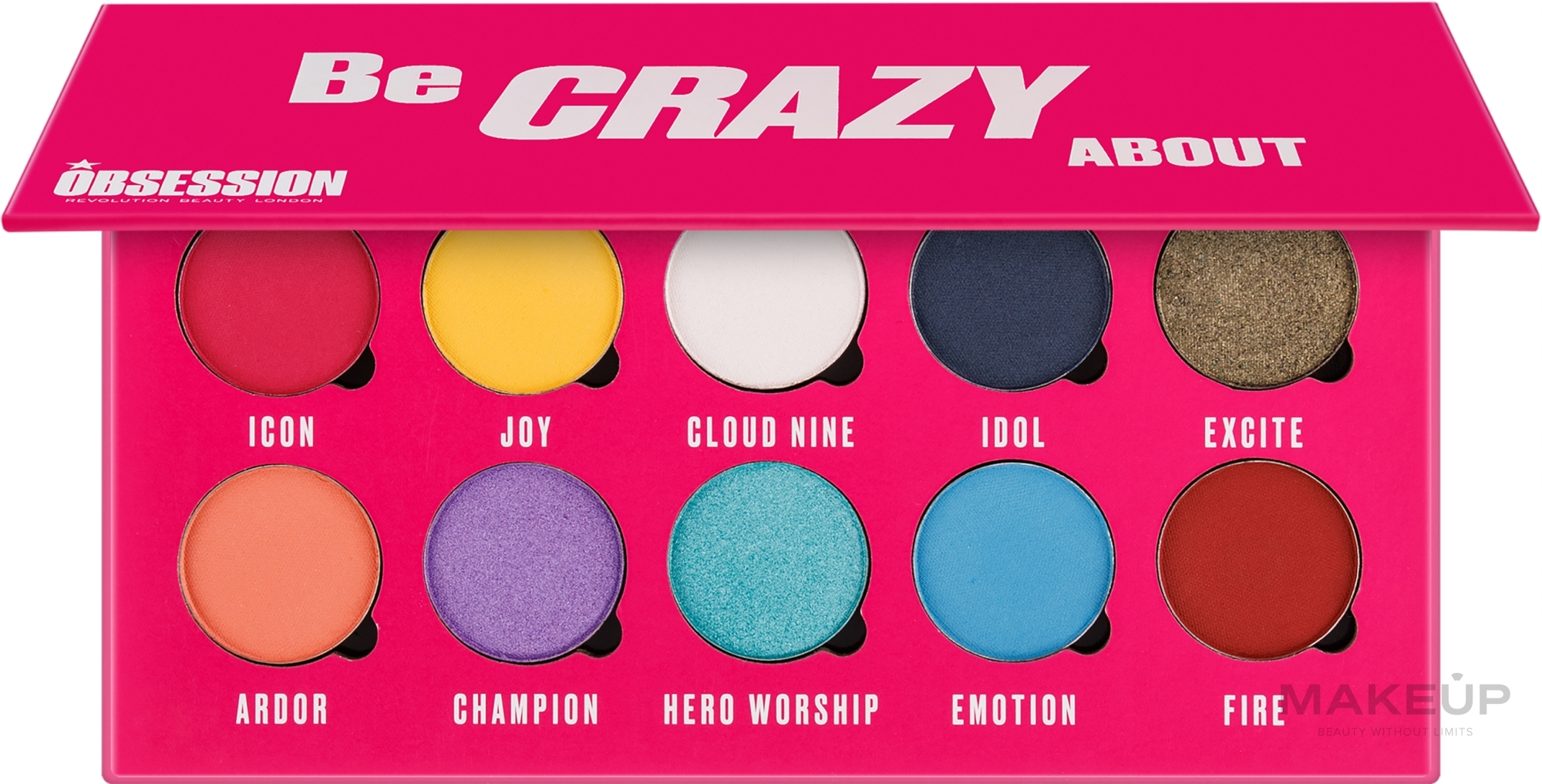 Lidschatten-Palette - Makeup Obsession Be Crazy About Eyeshadow Palette — Bild 13 g