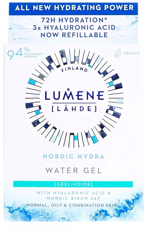 Feuchtigkeitsspendendes und erfrischendes Gesichts-Aquagel - Lumene Nordic Hydra Water Gel — Bild N2