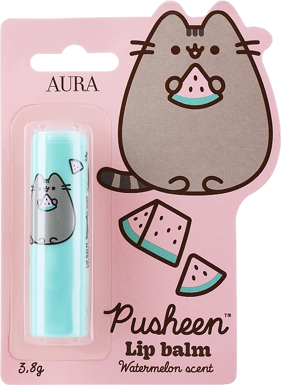 Lippenbalsam mit Wassermelonengeschmack  - Aura Cosmetics Pusheen Lip Balm Watermelon Acent  — Bild N1