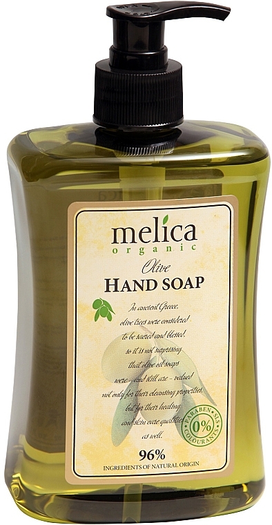 Flüssigseife mit Olivenextrakt - Melica Organic Olive Liquid Soap — Bild N1