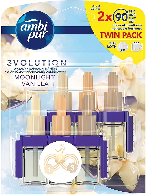 Elektrischer Diffusor Moonlight Vanilla - Ambi Pur 3 Volution Moonlight Vanilla Electric Air Freshener (austauschbare Patrone)  — Bild N1