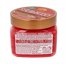 Natürliches Peeling-Sorbet Erdbeere - Wokali Natural Sherbet Scrub Strawberry — Bild N3