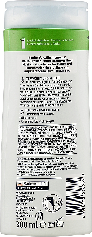 Duschcreme-Gel - Balea Sensitive Shower Gel — Bild N2