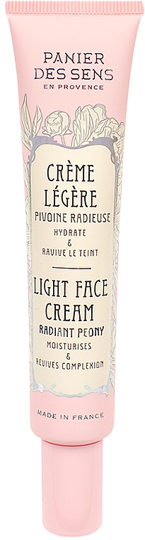 Leichte Gesichtscreme mit französischer Pfingstrose - Panier des Sens Radiant Peony Light Face Cream — Bild N1