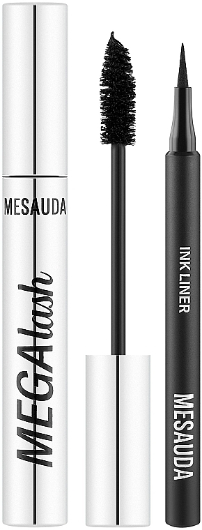 Set - Mesauda Milano Kit Ready, Wow, Go! (mascara/14ml + eyeliner/1.2ml) — Bild N1