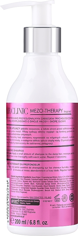 Shampoo zur Tiefenreinigung der Haare - Yoskine Hair Clinic Mezo-therapy Deep Cleansing Shampoo — Bild N2