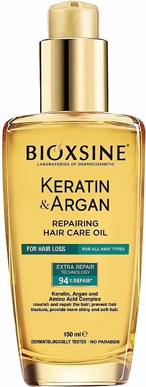 Revitalisierendes Haaröl - Biota Bioxsine Keratin & Argan Repairing Hair Care Oil — Bild N1